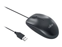 Fujitsu M510 - Mus - höger- och vänsterhänta - optisk - 3 knappar - kabelansluten - USB - svart - för Celsius W550; ESPRIMO D556, P556, P720, P756, P756 E94; PRIMERGY TX1320 M2, TX1330 M2 S26381-K457-L100
