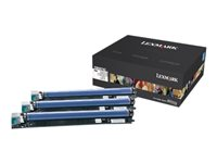 Lexmark - 3-pack - färg - fotoenhet LCCP - för Lexmark C950, X950, X952, X954, XS950, XS955 C950X73G