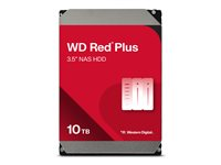 WD Red Plus WD101EFBX - Hårddisk - 10 TB - inbyggd - 3.5" - SATA 6Gb/s - 7200 rpm - buffert: 256 MB WD101EFBX