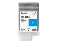 Canon PFI-106 C - 130 ml - cyan - original - bläcktank - för imagePROGRAF iPF6300, IPF6300S, iPF6350, iPF6400, iPF6400SE, IPF6450 6622B001