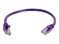 C2G Cat6 Booted Unshielded (UTP) Network Patch Cable - Patch-kabel - RJ-45 (hane) till RJ-45 (hane) - 50 cm - UTP - CAT 6 - formpressad, hakfri, tvinnad - lila 83630