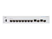 Cisco Business 350 Series CBS350-8S-E-2G - Switch - L3 - Administrerad - 8 x Gigabit SFP + 2 x kombination Gigabit Ethernet/Gigabit SFP - rackmonterbar CBS350-8S-E-2G-EU