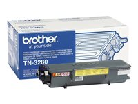 Brother TN3280 - Svart - original - tonerkassett - för Brother DCP-8070, 8085, HL-5340, 5350, 5370, 5380, MFC-8370, 8380, 8880, 8890 TN3280