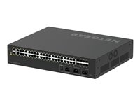 NETGEAR AV Line M4250-40G8XF-PoE++ - Switch - L3 - Administrerad - 40 x 10/100/1000 (PoE++) + 8 x 1 Gigabit / 10 Gigabit SFP+ - sida till sida luftflöde - rackmonterbar - PoE++ (2880 W) GSM4248UX-100EUS