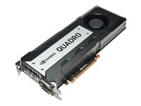 NVIDIA Quadro K6000 - Grafikkort - Quadro K6000 - 12 GB GDDR5 - PCIe 3.0 x16 - 2 x DVI, 2 x DisplayPort - för ProLiant DL380 Gen9 High Performance, DL388p Gen8 Base 730874-B21