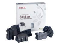 Xerox Phaser 8860MFP - 6-pack - svart - original - fast bläck - för Phaser 8860, 8860DN, 8860MFP, 8860MFP/D, 8860MFP/E, 8860MFP/SD, 8860PP, 8860WDN 108R00749