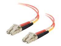 C2G - Patch-kabel - LC multiläge (hane) till LC multiläge (hane) - 7 m - fiberoptisk - 50/125 mikron - orange 85148