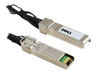 Dell 10GbE Copper Twinax Direct Attach Cable - Direktkopplingskabel - SFP+ (hane) till SFP+ (hane) - 5 m - dubbelaxlad - för Networking N1148; PowerSwitch S4112, S5212, S5232, S5296; Networking S4048, X1026, X1052 470-AAVG