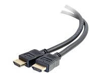 C2G Performance Series 6ft 4K HDMI Cable - High Speed HDMI - In-Wall CMG Rated - 4K 60Hz - HDMI-kabel med Ethernet - HDMI hane till HDMI hane - 1.83 m - skärmad - svart - stöd för 4K 50182