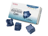 Xerox Phaser 8500/8550 - Cyan - fast bläck - för Phaser 8500DN, 8500N, 8550DP, 8550DT, 8550DX 108R00669