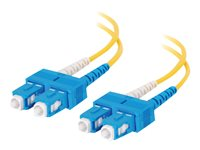 C2G - Patch-kabel - SC enkelläge (hane) till SC enkelläge (hane) - 7 m - fiberoptisk - 9 / 125 mikrometer - gul 85387