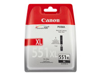 Canon CLI-551BK XL - 11 ml - Lång livslängd - svart - original - förpackning med stöldmärkning - bläcktank - för PIXMA iP8750, iX6850, MG5550, MG5650, MG5655, MG6450, MG6650, MG7150, MG7550, MX725, MX925 6443B004