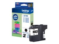 Brother LC221BK - Svart - original - blister - bläckpatron - för Brother DCP-J562DW, MFC-J480DW, MFC-J680DW, MFC-J880DW LC221BKBPDR