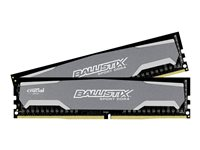 Ballistix Sport - DDR4 - sats - 16 GB: 2 x 8 GB - DIMM 288-pin - 2400 MHz / PC4-19200 - CL16 - 1.2 V - ej buffrad - icke ECC BLS2C8G4D240FSA