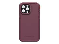 LifeProof FRE - Skyddande vattentätt fodral för mobiltelefon - 50 % återvunnen plast, 25 % havsbaserad återvunnen plast - resourceful purple - för Apple iPhone 13 Pro Max 77-83465