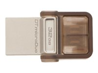 Kingston DataTraveler microDuo - USB flash-enhet - 32 GB - USB 2.0 DTDUO/32GB