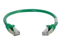 C2G Cat5e Booted Shielded (STP) Network Patch Cable - Patch-kabel - RJ-45 (hane) till RJ-45 (hane) - 4 m - STP - CAT 5e - formpressad - grön 83833