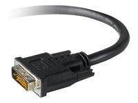 Belkin PRO Series - DVI-kabel - dubbel länk - DVI-D (hane) till DVI-D (hane) - 1.8 m - formpressad, tumskruvar F2E4141CP1.8MDD