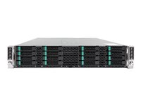 Intel Server Chassis H2216XXKR2 - Kan monteras i rack - 2U - upp till 4 blad - SATA/SAS - hot-swap H2216XXKR2