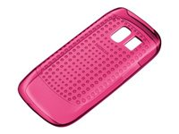Nokia CC-1030 Soft - Skydd för mobiltelefon - röd - för Nokia Asha 302 02731N7