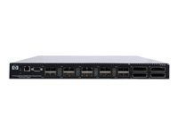 HPE SN6000 Stackable Dual Power Fibre Channel Switch - Switch - Administrerad - 20 x 8 GB fiberkanal SFP+ + 4 x XPAK - rackmonterbar AW576B