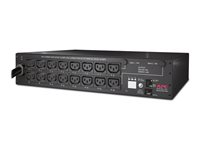 APC Switched Rack PDU AP7911B - Grenuttag (kan monteras i rack) - AC 208 V - Ethernet 10/100 - ingång: NEMA L6-30 - utgångskontakter: 16 (power IEC 60320 C13) - 2U - 3.65 m sladd - svart - för P/N: SMTL1000RMI2UC, SMX1000C, SMX1500RM2UC, SMX1500RM2UCNC, SMX750C, SMX750CNC AP7911B