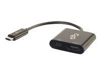 C2G USB C to HDMI Audio/Video Adapter w/ Power Delivery - USB Type C to HDMI Black - Extern videoadapter - USB-C - HDMI - svart 80492