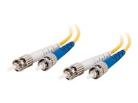 C2G - Patch-kabel - ST enkelläge (hane) till ST enkelläge (hane) - 2 m - fiberoptisk - 9 / 125 mikrometer - formpressad - gul 85352