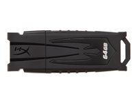 HyperX FURY - USB flash-enhet - 64 GB - USB 3.0 - svart HXF30/64GB