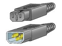 Cisco Jumper - Strömkabel - IEC 60320 C15 till IEC 60320 C14 - 69 cm - för Catalyst 9200L, 9300L; MDS 9020, 9120, 9140, 9216, 9216A, 9216i CAB-C15-CBN=