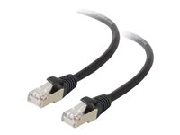 C2G Cat5e Booted Shielded (STP) Network Patch Cable - Patch-kabel - RJ-45 (hane) till RJ-45 (hane) - 4 m - STP - CAT 5e - formpressad - svart 83853