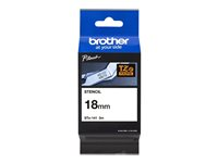 Brother STe-141 - Svart - Rulle (1,8 cm x 3 m) 1 kassett(er) stämpelband - för P-Touch PT-18, 3600, E300, E500, E550, PT-GL-200, PT-H300, P700; P-Touch EDGE PT-P750 STE141