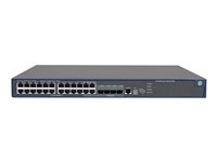 HPE 5500-24G SI Switch - Switch - L4 - Administrerad - 24 x 10/100/1000 + 4 x kombinations-SFP - rackmonterbar JD369A#ABB