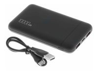 Insmat - Strömförsörjningsbank - 10000 mAh - 22.5 Watt - 5 A - PD 3.0 - 3 utdatakontakter (USB, 24 pin USB-C) 860-3100