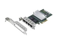 Fujitsu D3045 - Nätverksadapter - PCIe 2.0 x4 låg profil - Gigabit Ethernet x 4 - för PRIMERGY CX250 S2, CX270 S2, RX100 S8, RX200 S8, RX300 S8, RX350 S8, TX140 S2, TX300 S8 S26361-F3739-L501