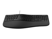 Microsoft Ergonomic Keyboard - För företag - tangentbord - USB - Nordisk - svart LXN-00009