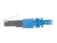 C2G Cat5e Booted Shielded (STP) Network Patch Cable - Patch-kabel - RJ-45 (hane) till RJ-45 (hane) - 15 m - STP - CAT 5e - formpressad - blå 83776