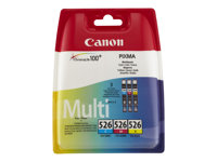 Canon CLI-526 Multipack - 3-pack - gul, cyan, magenta - original - bläcktank - för PIXMA iP4950, iX6550, MG5350, MG6150, MG6250, MG8150, MG8250, MX715, MX885, MX892, MX895 4541B009