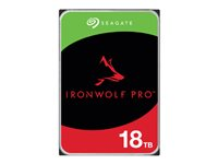 Seagate IronWolf Pro ST18000NT001 - Hårddisk - 18 TB - inbyggd - 3.5" - SATA 6Gb/s - 7200 rpm - buffert: 256 MB - med 3 års Seagate Rescue Data Recovery ST18000NT001