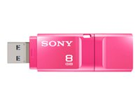 Sony Micro Vault X Series - USB flash-enhet - 8 GB - USB 3.0 - rosa USM8GXP