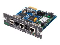 APC Network Management Card 2 with Environmental Monitoring, Out of Band Management and Modbus - Adapter för administration på distans - SmartSlot - 10/100 Ethernet - för P/N: GVX500K1250GS, GVX500K1500GS, GVX750K1250GS, GVX750K1500GS, GVX750K1500HS AP9635