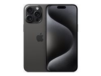 Apple iPhone 15 Pro Max - 5G smartphone - dual-SIM / Internal Memory 1 TB - OLED-skärm - 6.7" - 2796 x 1290 pixels (120 Hz) - 3 st. bakre kameror 48 MP, 12 MP, 12 MP - front camera 12 MP - svart titan MU7G3QN/A