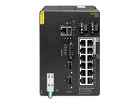 HPE Aruba 4100i - Switch - 8 x 10/100/1000 (PoE Class 4) + 4 x 10/100/1000 (PoE Class 6) + 2 x SFP+ - DIN-skenmonterbar - PoE Class 4 / PoE Class 6 JL817A