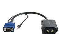C2G TruLink 2-Port UXGA + 3.5mm Monitor Splitter - Video/audiosplitter - skrivbordsmodell 89033