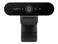 Logitech BRIO STREAM - Livestreamingkamera - färg - 4096 x 2160 - 1080p, 4K - ljud - USB 960-001194