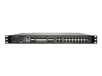 SonicWall NSa 6700 - Advanced Edition - säkerhetsfunktion - med 5 års TotalSecure - 10 GigE, 40 Gigabit LAN, 5 GigE, 2.5 GigE, 25 Gigabit Ethernet - 1U - kan monteras i rack 02-SSC-9596