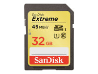 SanDisk Extreme - Flash-minneskort - 32 GB - UHS Class 1 / Class10 - SDHC UHS-I SDSDX-032G-X46