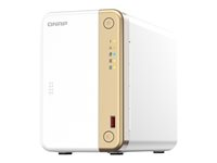 QNAP TS-262 - NAS-server - 2 fack - 2 TB - SATA 6Gb/s - HDD 1 TB x 2 - RAID RAID 0, 1, JBOD - RAM 4 GB - 2.5 Gigabit Ethernet - iSCSI support TS-262-4G+2XST1000VN002