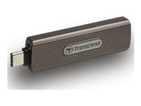 Transcend ESD330C - SSD - krypterat - 2 TB - extern (portabel) - USB (USB-C kontakt) - 256 bitars AES - mörkt gråbrun TS2TESD330C