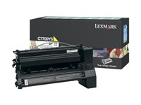 Lexmark - Gul - original - tonerkassett LCCP, LRP - för Lexmark C770dn, C770dtn, C770n, C772, C772dn, C772dtn, C772n, X772e, X772es C7700YS